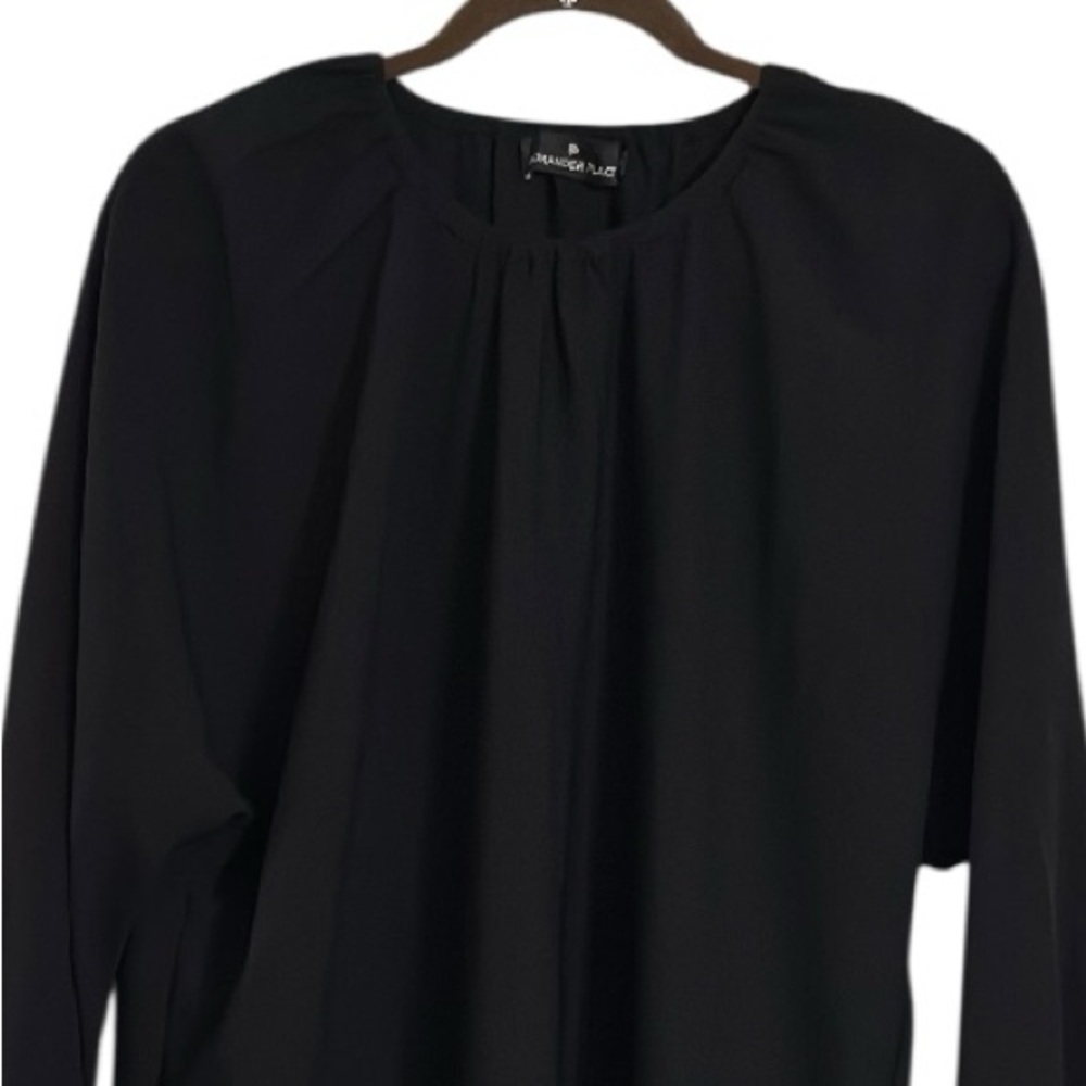 Pomander Place Tuckernuck Black Eliza Dress XS Casual Pockets - Picture 5 of 11